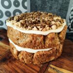 Feijoa Apple Ginger Crumble Cake